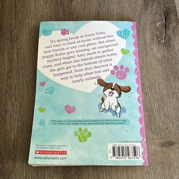 The CRITTER CLUB Amy and the Missing Puppy Book by Callie Barkley - Picture 2 of 3